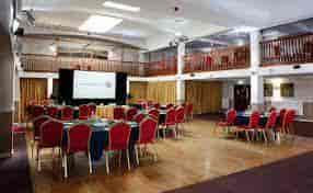 Trafalgar Ballroom at Royal Maritime Hotel, elegant event space for meetings and gatherings.