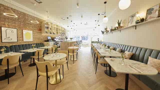 Modern restaurant in West Hampstead, ideal for intimate gatherings and corporate events.
