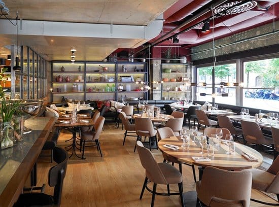 Modern restaurant in Fleming Halls, perfect for intimate meetings and small events.
