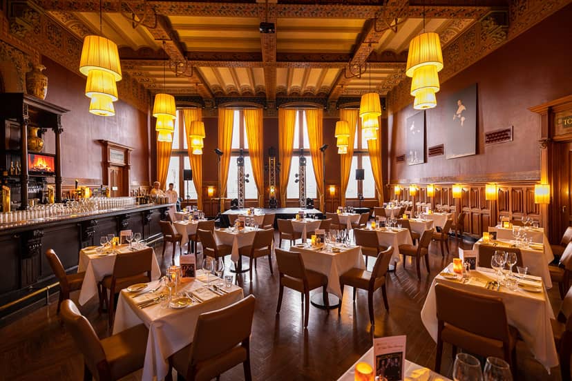 Elegant dining space in 1st Class Waitingroom, perfect for upscale events and gatherings.