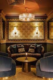 Sophisticated lounge with plush seating for networking events in Maroto London.