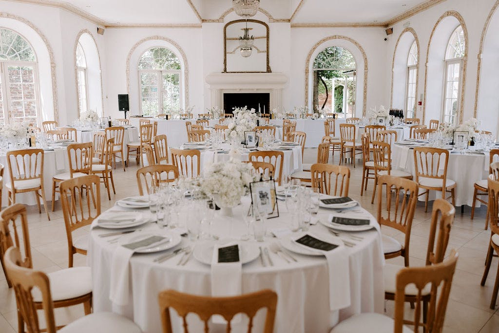 Elegant banquet hall in Northbrook Park, perfect for weddings and corporate events.