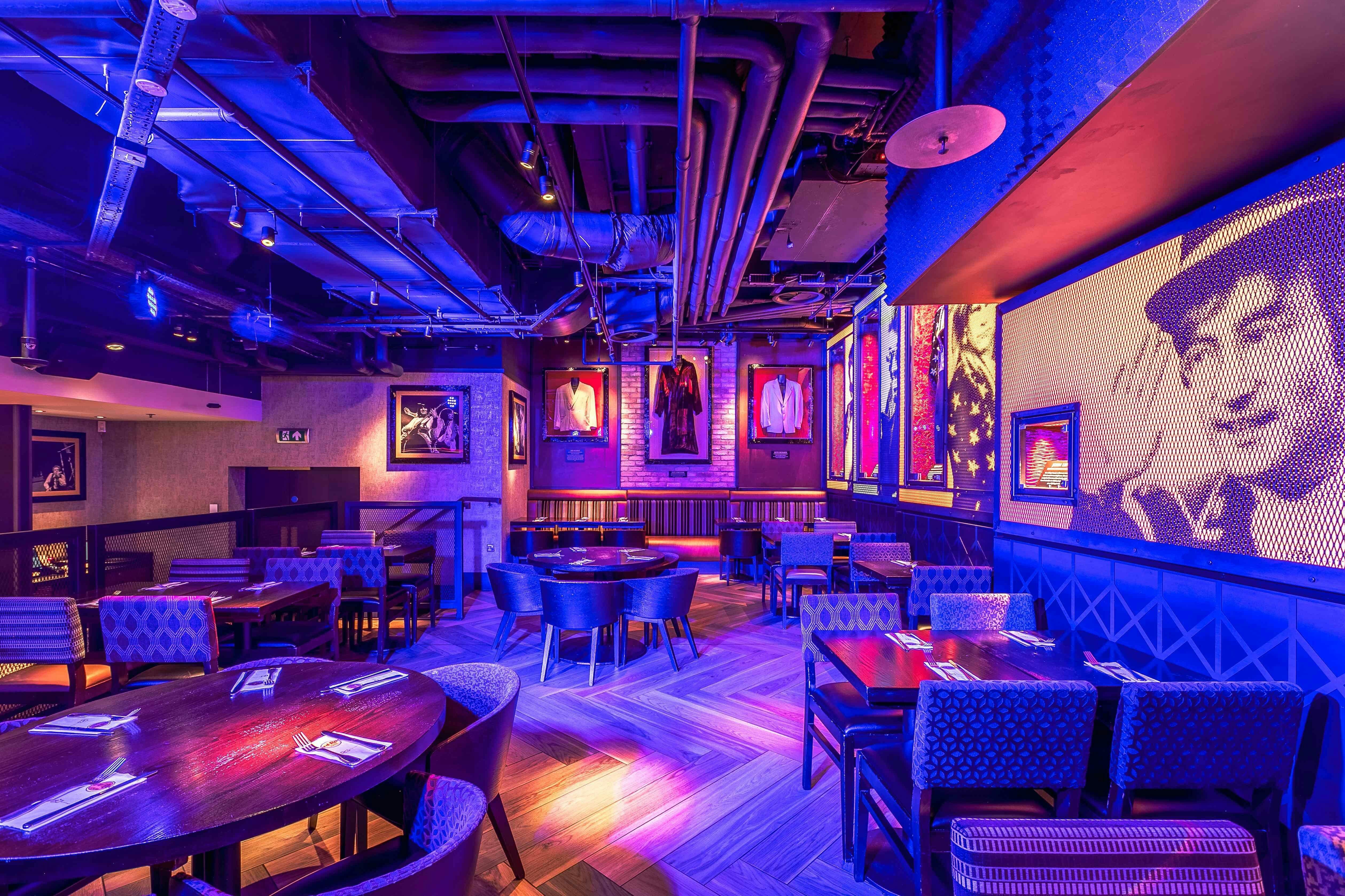 Vibrant event space at Hard Rock Cafe Piccadilly Circus, perfect for networking and gatherings.