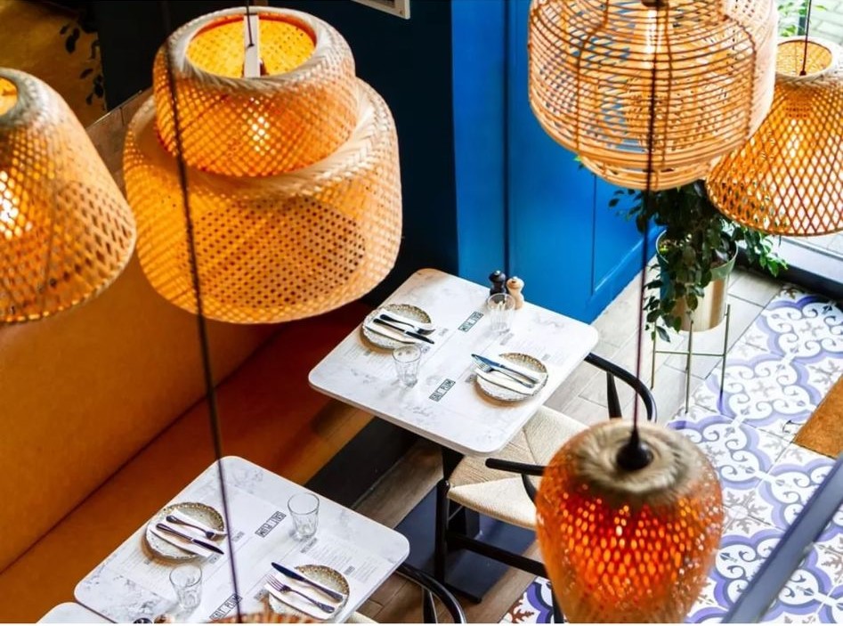 Stylish dining space at Salt & Plum Restaurant, perfect for intimate gatherings and events. - Banner