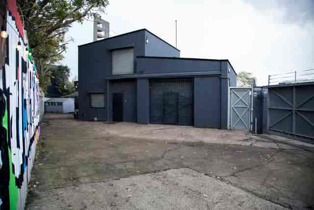 Modern industrial venue Studio 2 in Bow Bunker, perfect for corporate and creative events.