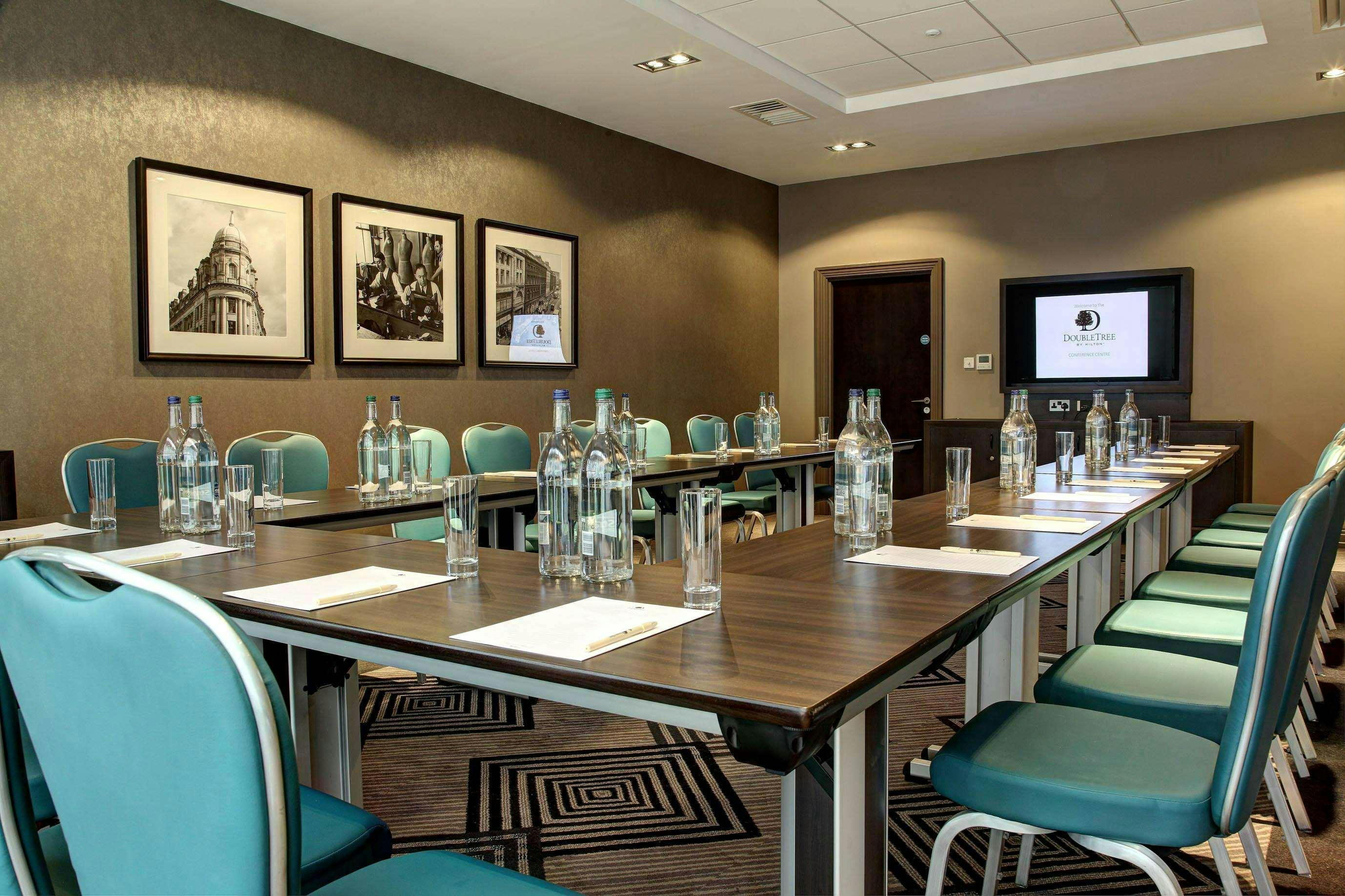 Meeting room at DoubleTree by Hilton Edinburgh, ideal for corporate events and workshops.