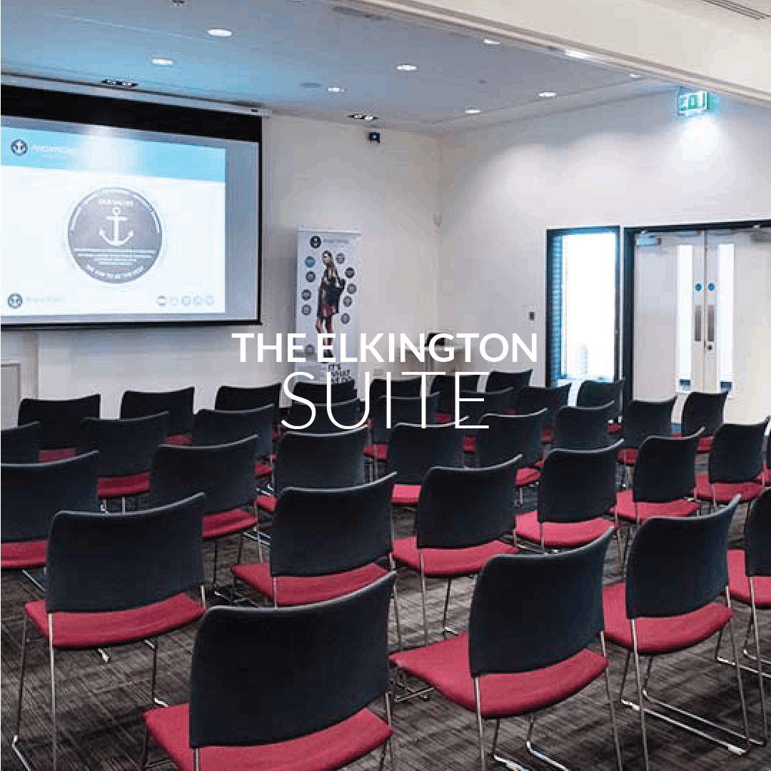 Elkington Suite in Birmingham Assay Office, modern meeting space for corporate events.