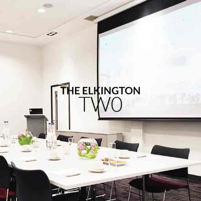 Modern Elkington Suite meeting room in Birmingham, ideal for corporate events and workshops.