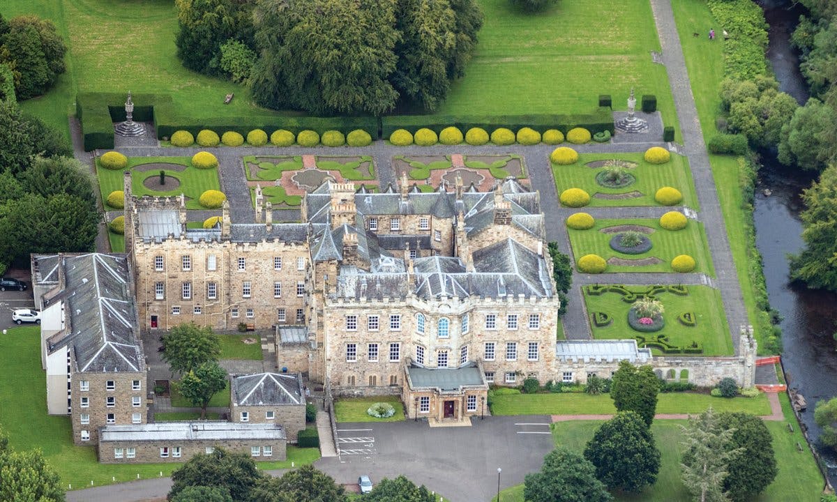 Crypt in Newbattle Abbey, elegant venue for upscale events and corporate retreats.