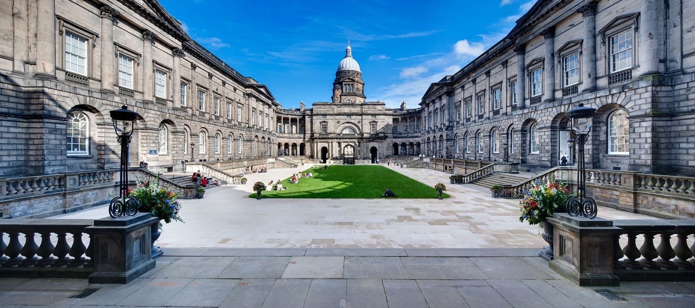 Central Campus, University of Edinburgh: elegant courtyard for events and conferences.