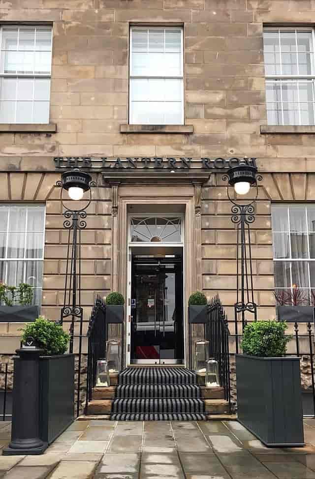Elegant entrance of The Lantern Room, perfect for meetings and events.