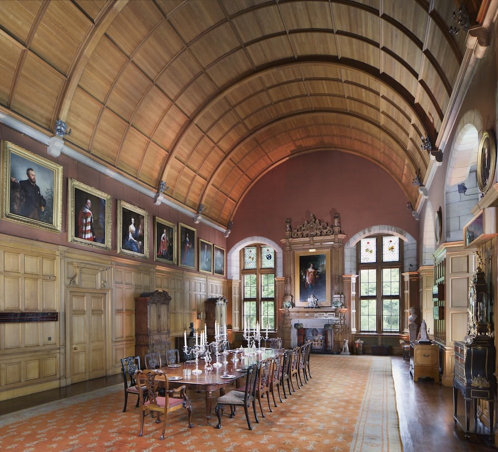 Elegant Grand Banqueting Hall in Barnbougle Castle, perfect for corporate retreats and events.