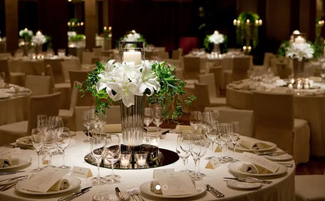 Elegant banquet hall at Park Hyatt Tokyo, ideal for weddings and corporate events.
