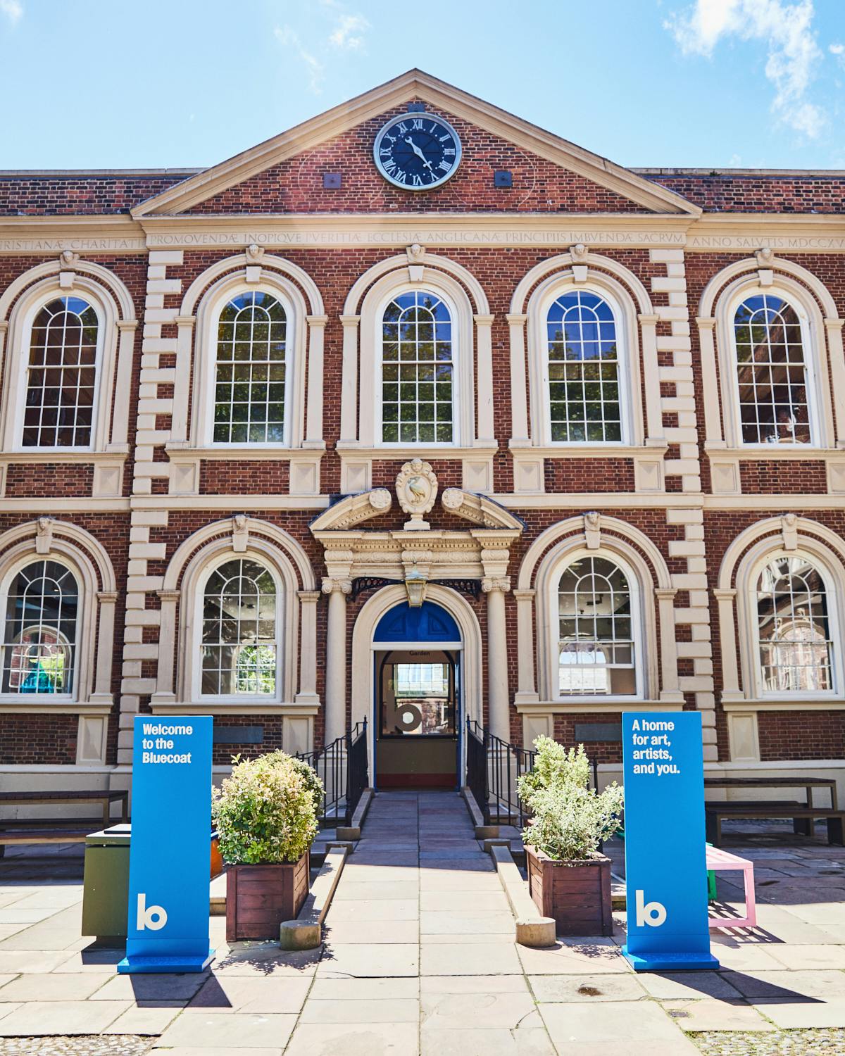 Garden Room at The Bluecoat: historic venue with large windows for events and exhibitions.