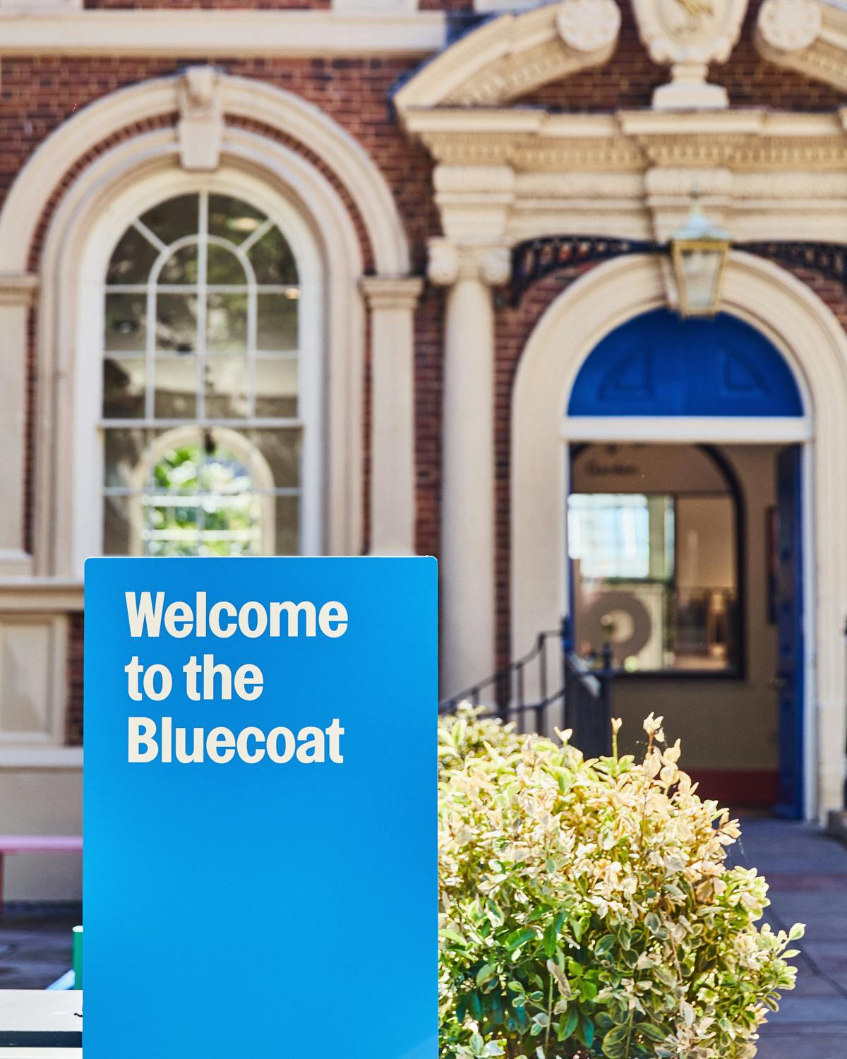 Garden Room at The Bluecoat: vibrant venue sign for stylish meetings and events.