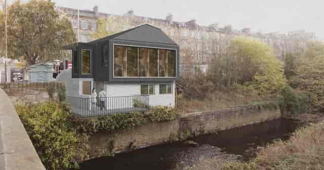 Former public toilet building in ...