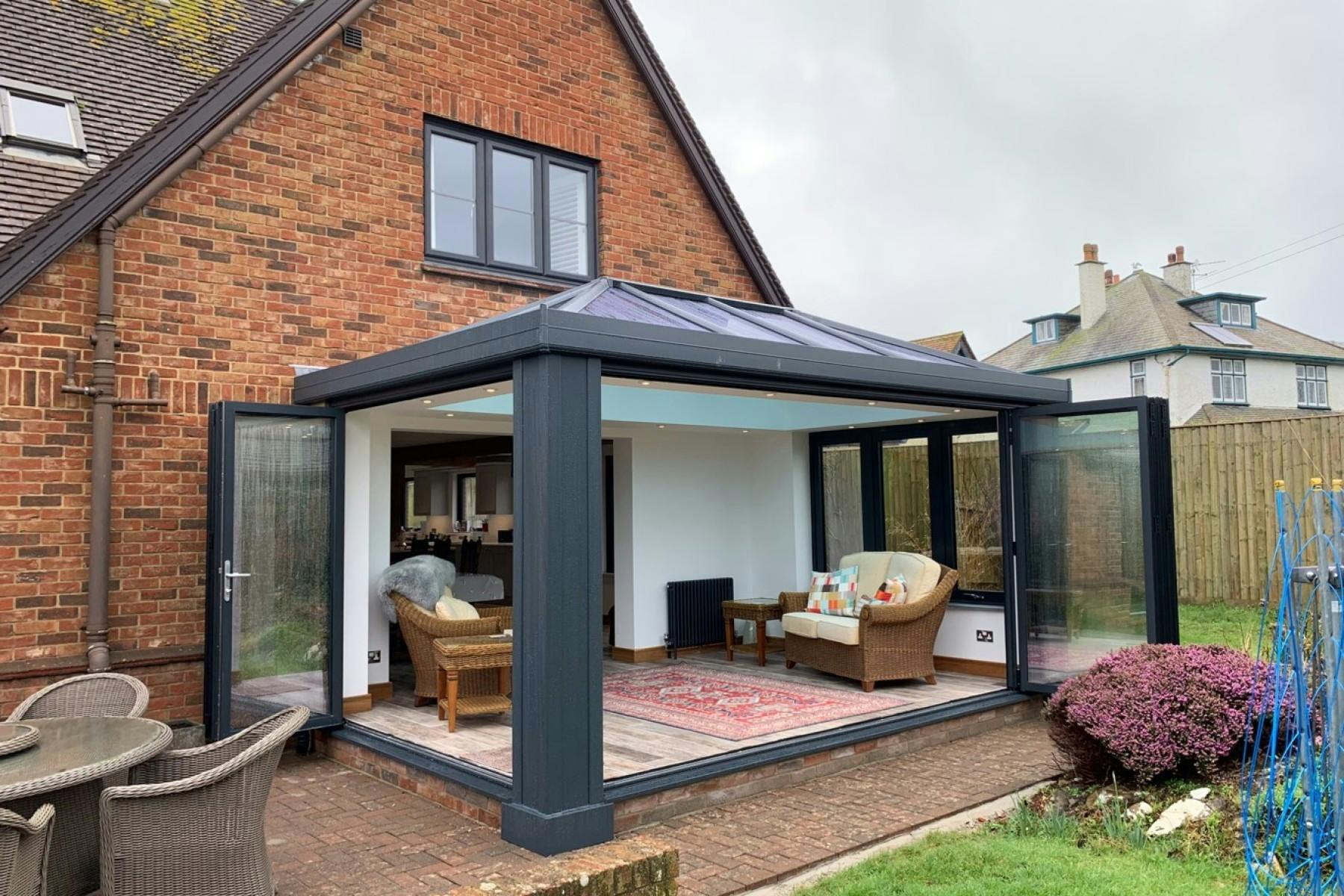 Modern glass conservatory in BMA Scotland, ideal for workshops and meetings.