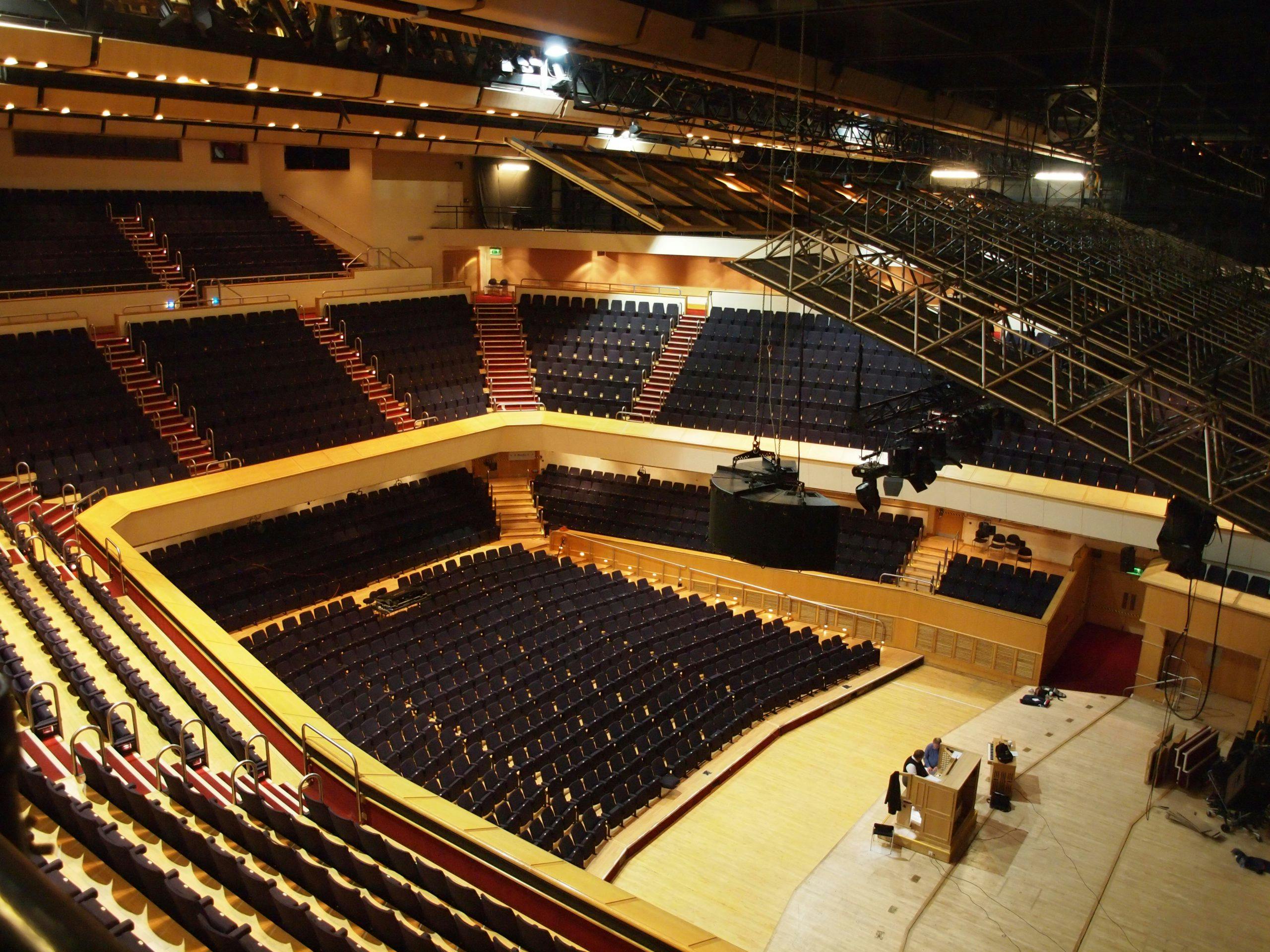 Glasgow Royal Concert Hall auditorium with tiered seating, perfect for conferences and events.