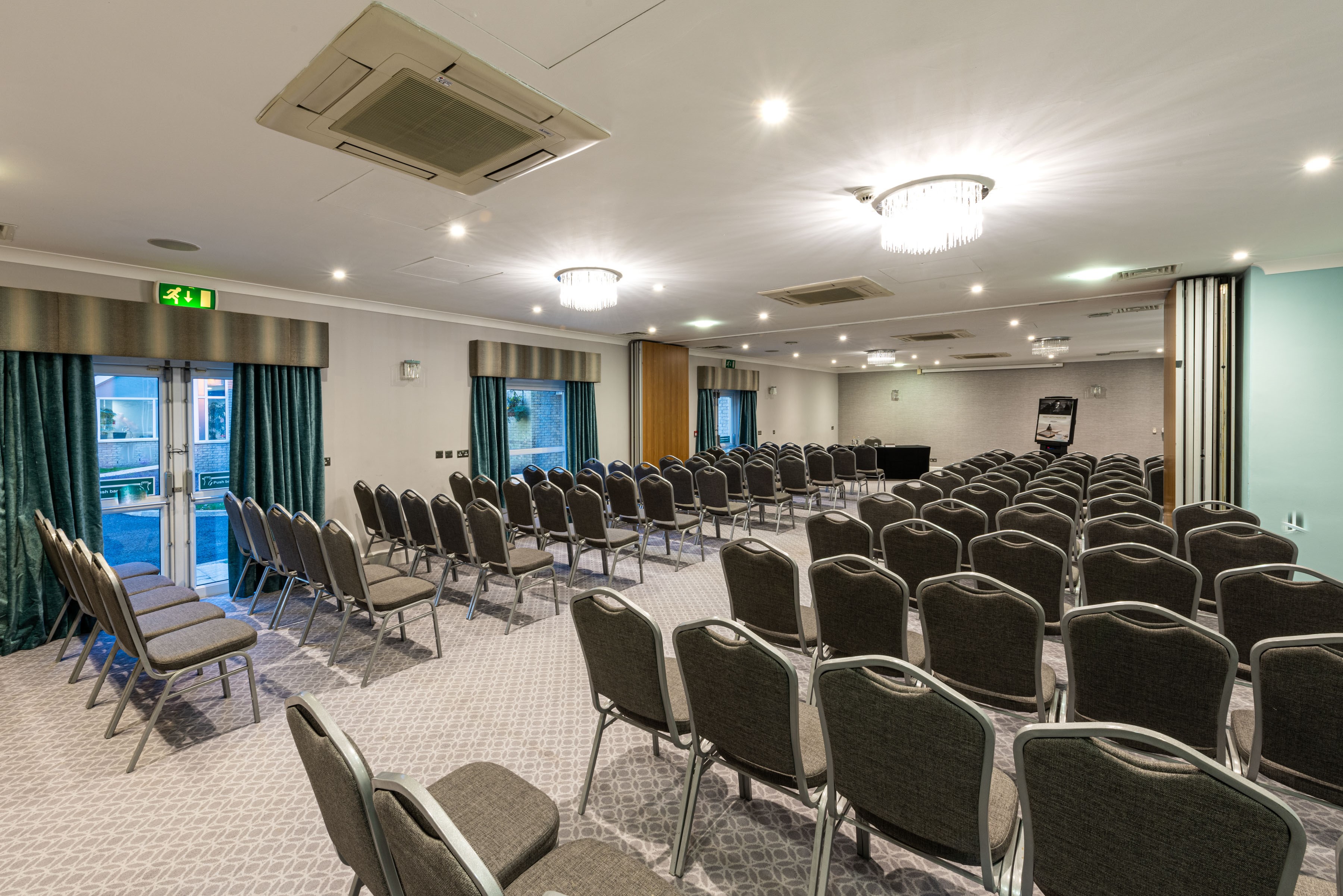 Meeting room at Springhill Suite, Mercure Manchester, ideal for conferences and presentations. - Banner
