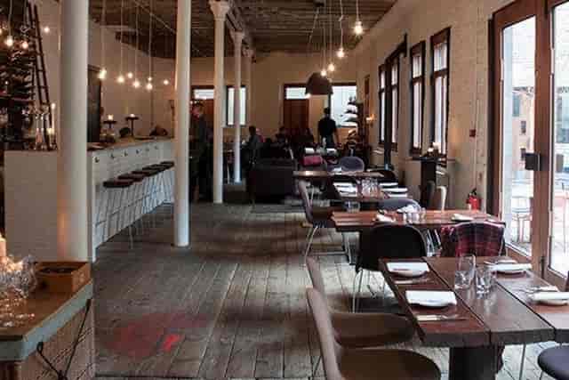 Stylish open-concept dining space at The Shed, perfect for gatherings and events.