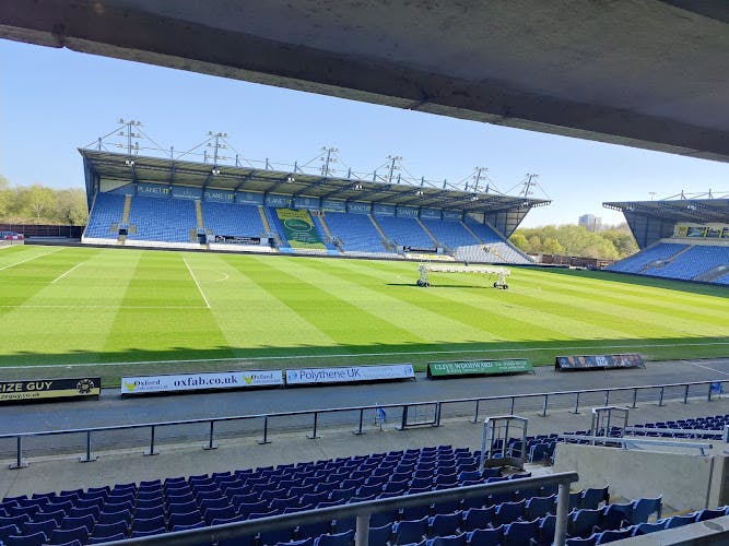 Christchurch Suite at Kassam Stadium, ideal for events with expansive seating and amenities.