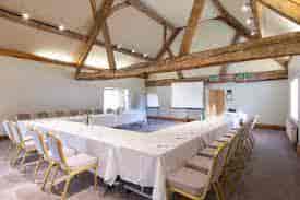 Billesley Manor meeting room with U-shaped seating for productive sessions and presentations.