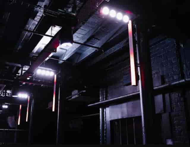 DOWNTEX MILL in Manchester: industrial venue with moody lighting for corporate events.