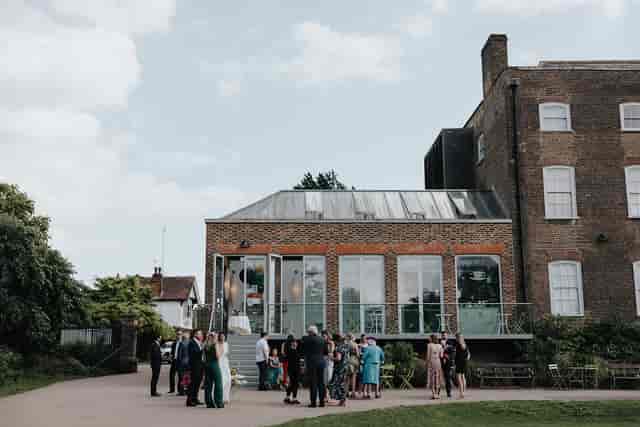 Exclusive Use of Gallery at William Morris Gallery, modern architecture, outdoor event venue.