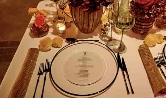 Elegant dining table setup at Half Venue, Dockside Vaults for upscale events and gatherings.