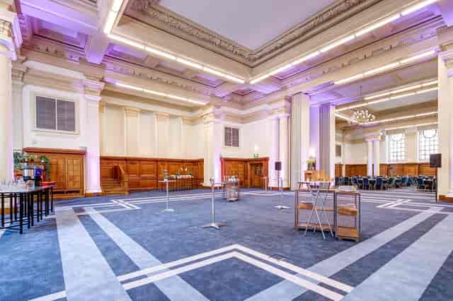 Elegant Lecture Hall in Central Hall Westminster, ideal for conferences and receptions.