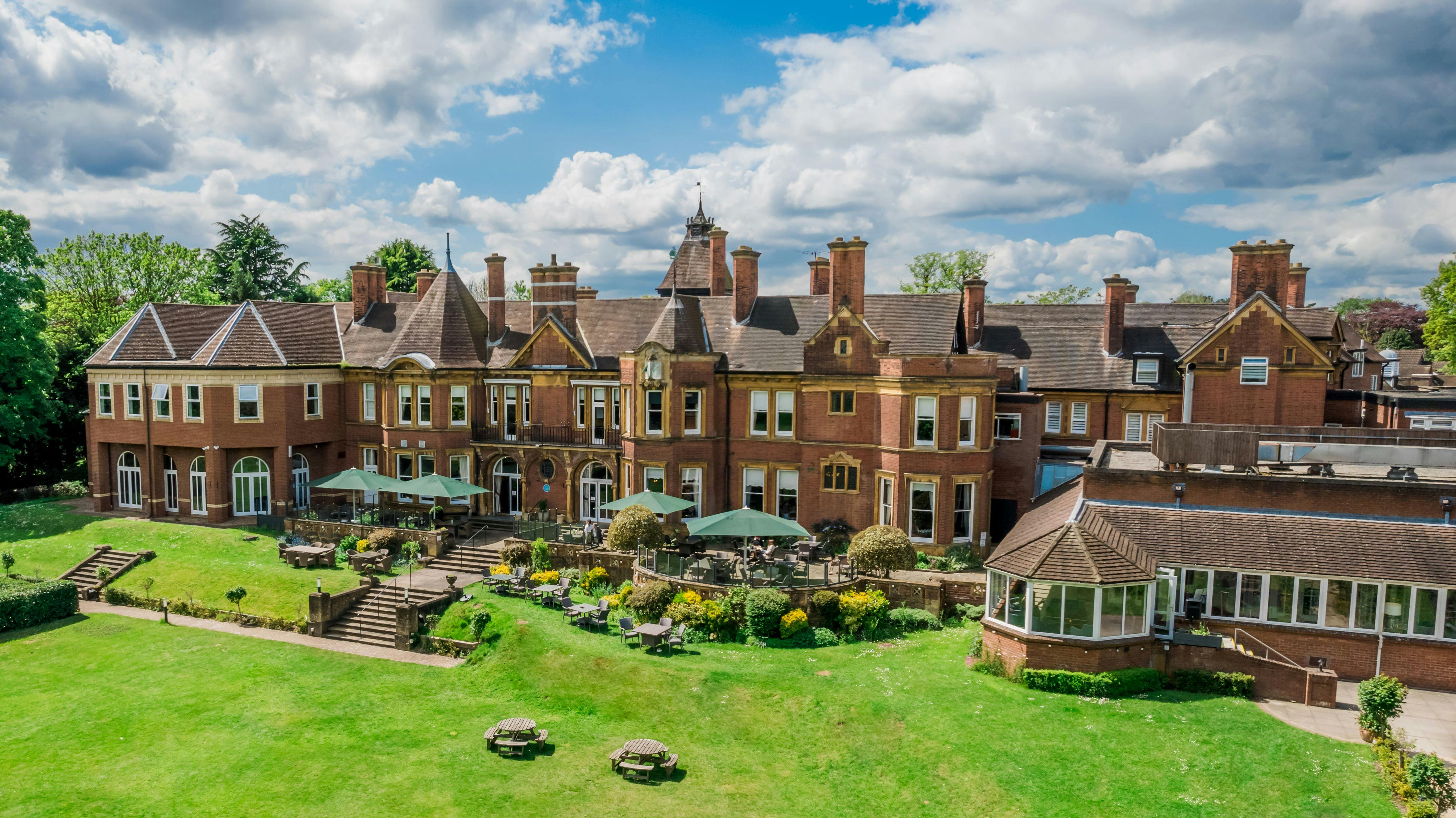 Wentworth Room at Moor Hall Hotel, elegant venue for meetings and events.