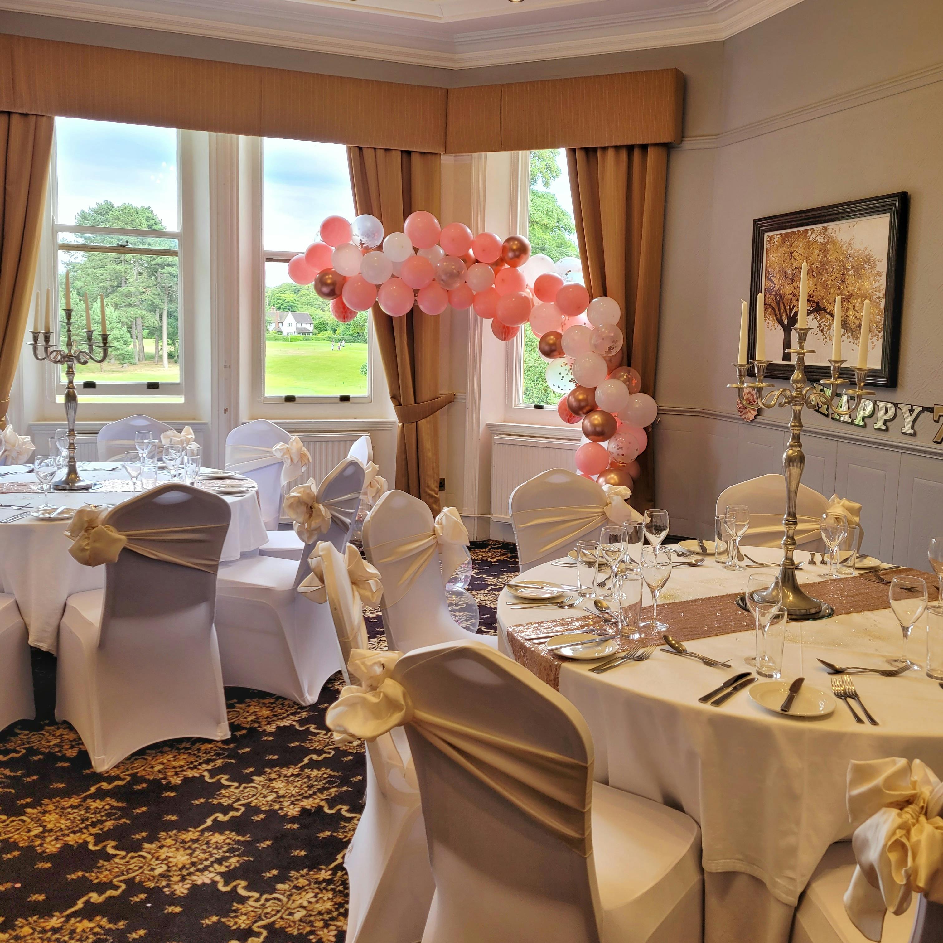 Elegant dining area at Moor Hall Hotel, perfect for weddings and celebrations.