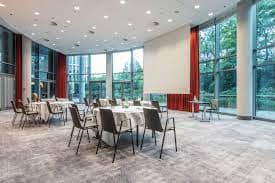 Modern Ball Room DowJones at Radisson Blu, ideal for corporate events and conferences.