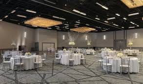 Imperial Ballroom at Hyatt Regency Houston, elegant tables set for weddings and corporate events.