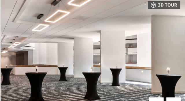 Imperial Ballroom at Hyatt Regency Houston, modern event space for networking and receptions.
