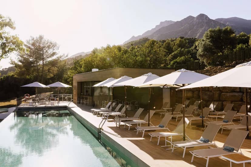 Outdoor pool area at Club Med Magna Marbella, ideal for networking events and meetings.
