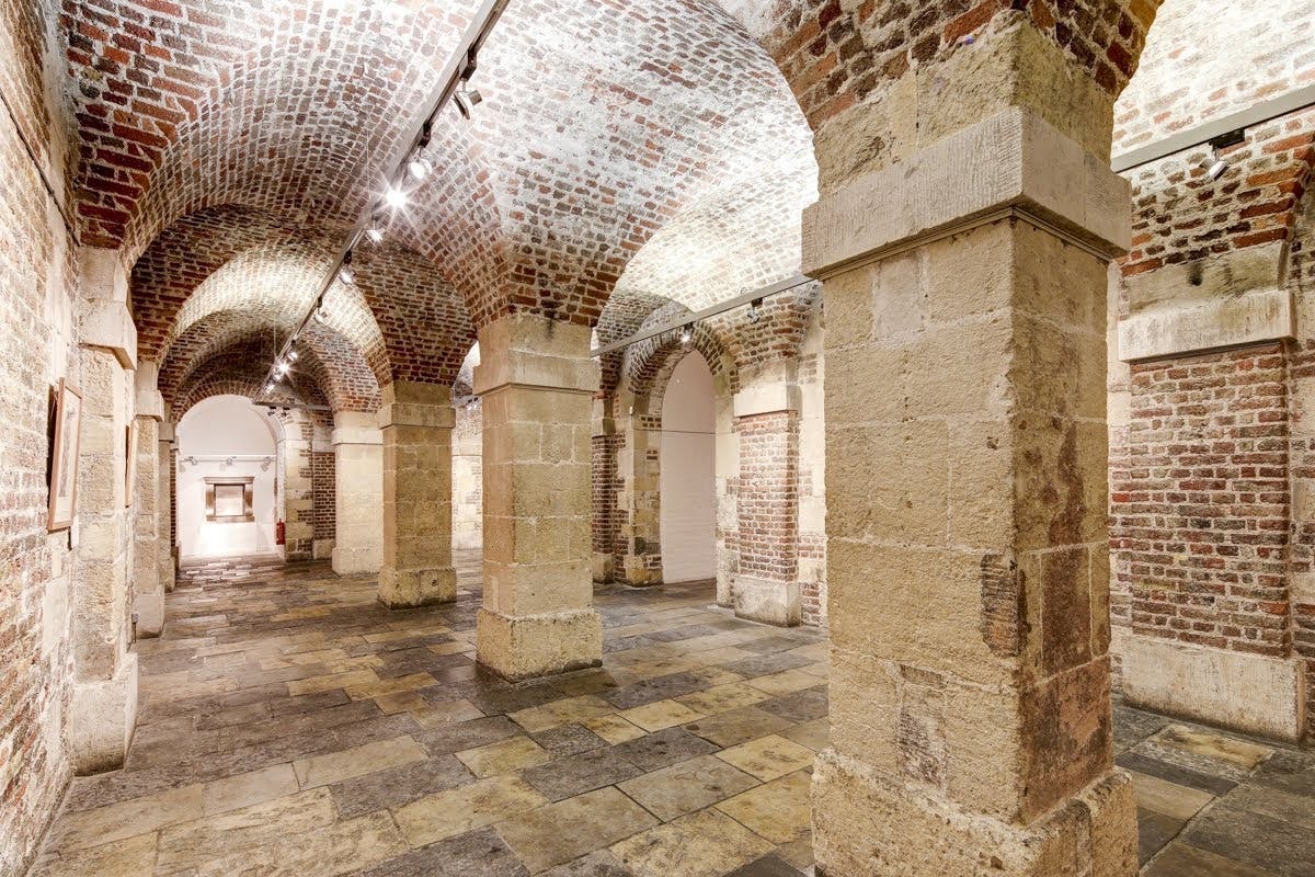 The Gallery in the Crypt: unique event space with vaulted ceiling for upscale receptions.