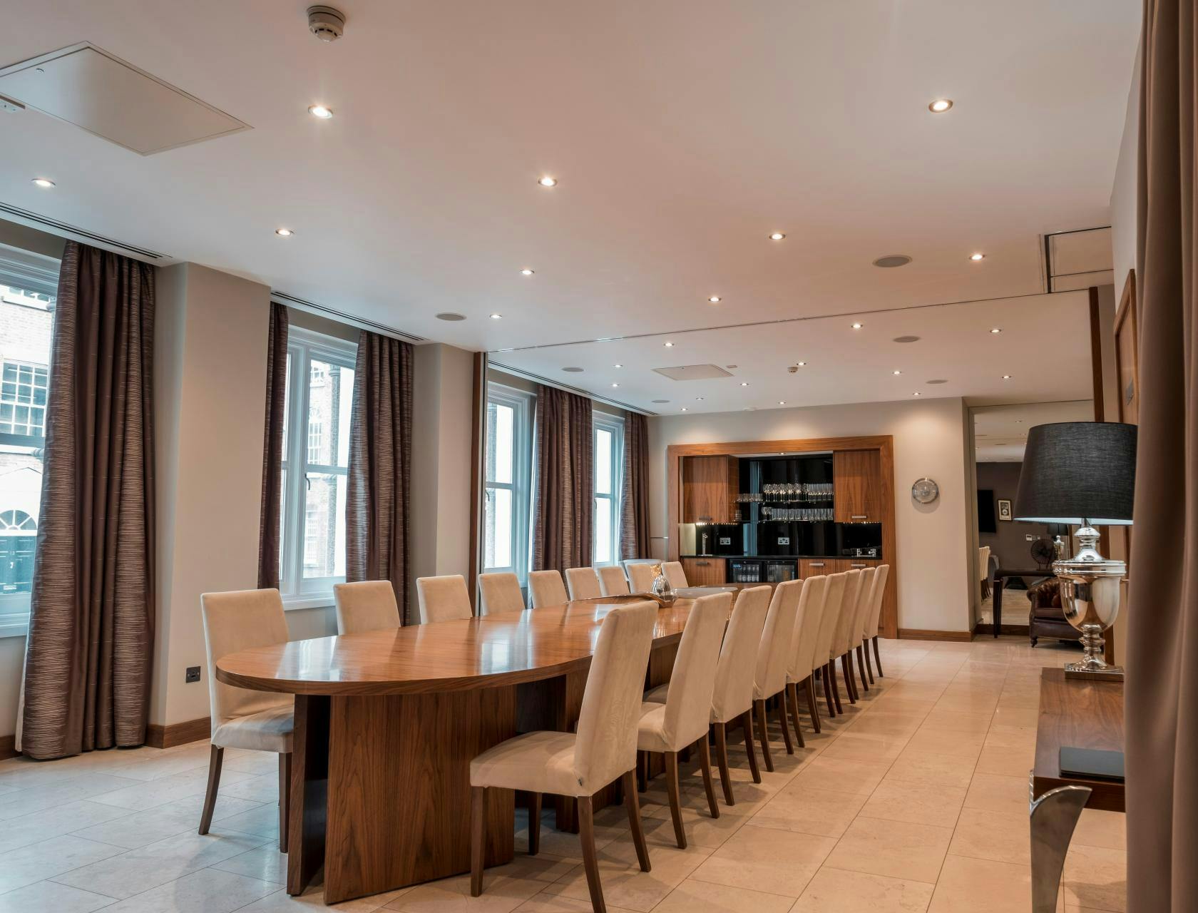 Modern meeting room in The Chambers Leeds, ideal for corporate events and presentations.