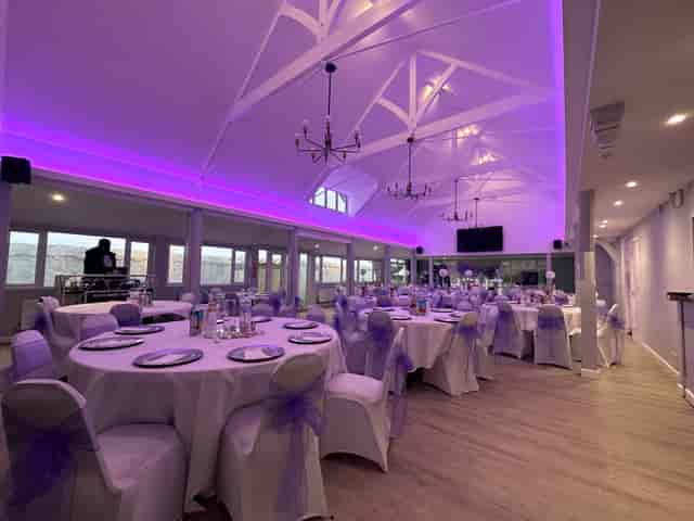 Elegant event space at The Griffin Sports Ground, perfect for weddings and corporate gatherings.