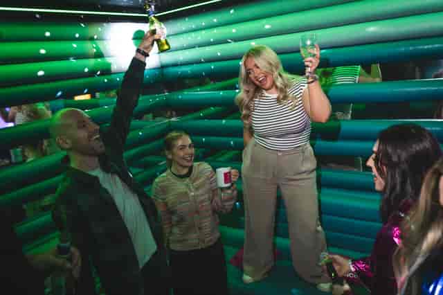Vibrant venue hire at Lucky Voice Waterloo for networking and social events.