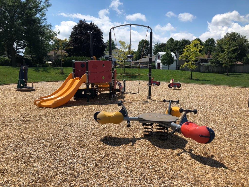 Vibrant playground at Splash Community Center for family-friendly events and gatherings.