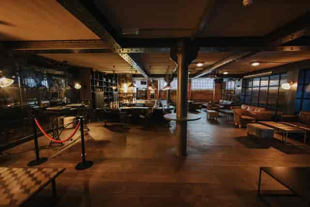 Stylish Basement Bar in Brix Ldn, ideal for corporate events and intimate gatherings.