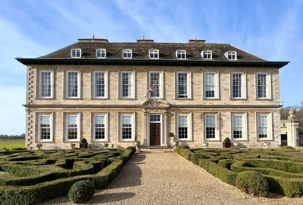 Stately Terrace at Stapleford Park, ideal for corporate events and elegant weddings.