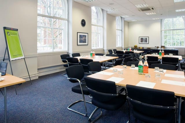UUK Boardroom in Woburn House, bright meeting space for professional gatherings and networking.