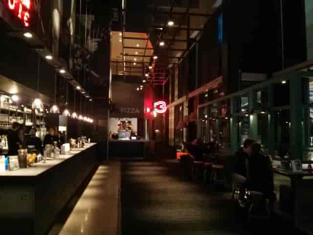 Stylish restaurant bar in Everyman Leeds, perfect for networking events and gatherings.