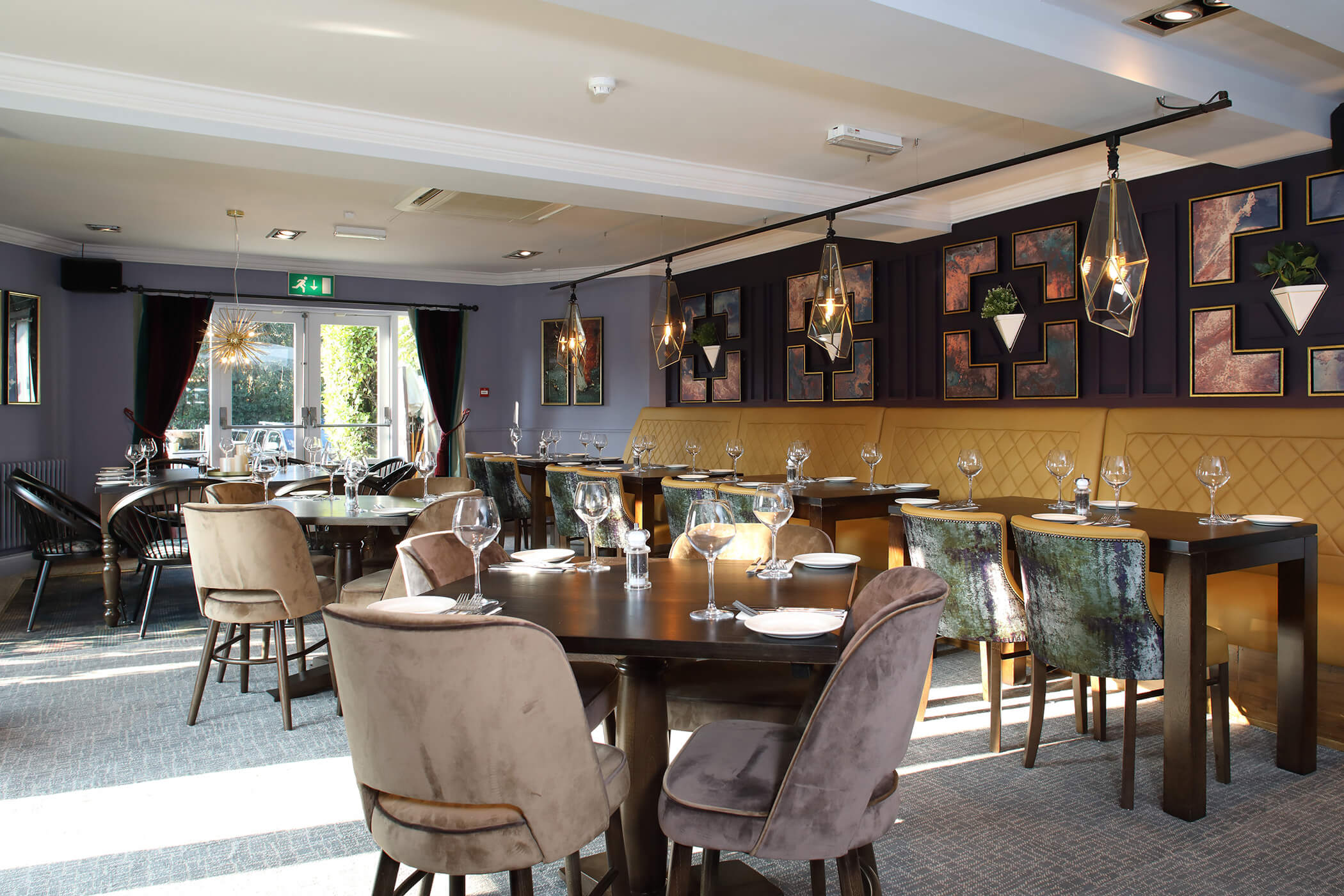 Snooker Room at The Arkley Club: elegant dining space for private dinners and corporate events. - Banner