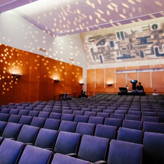 Theater in Sparks with tiered seating, perfect for corporate events and presentations.