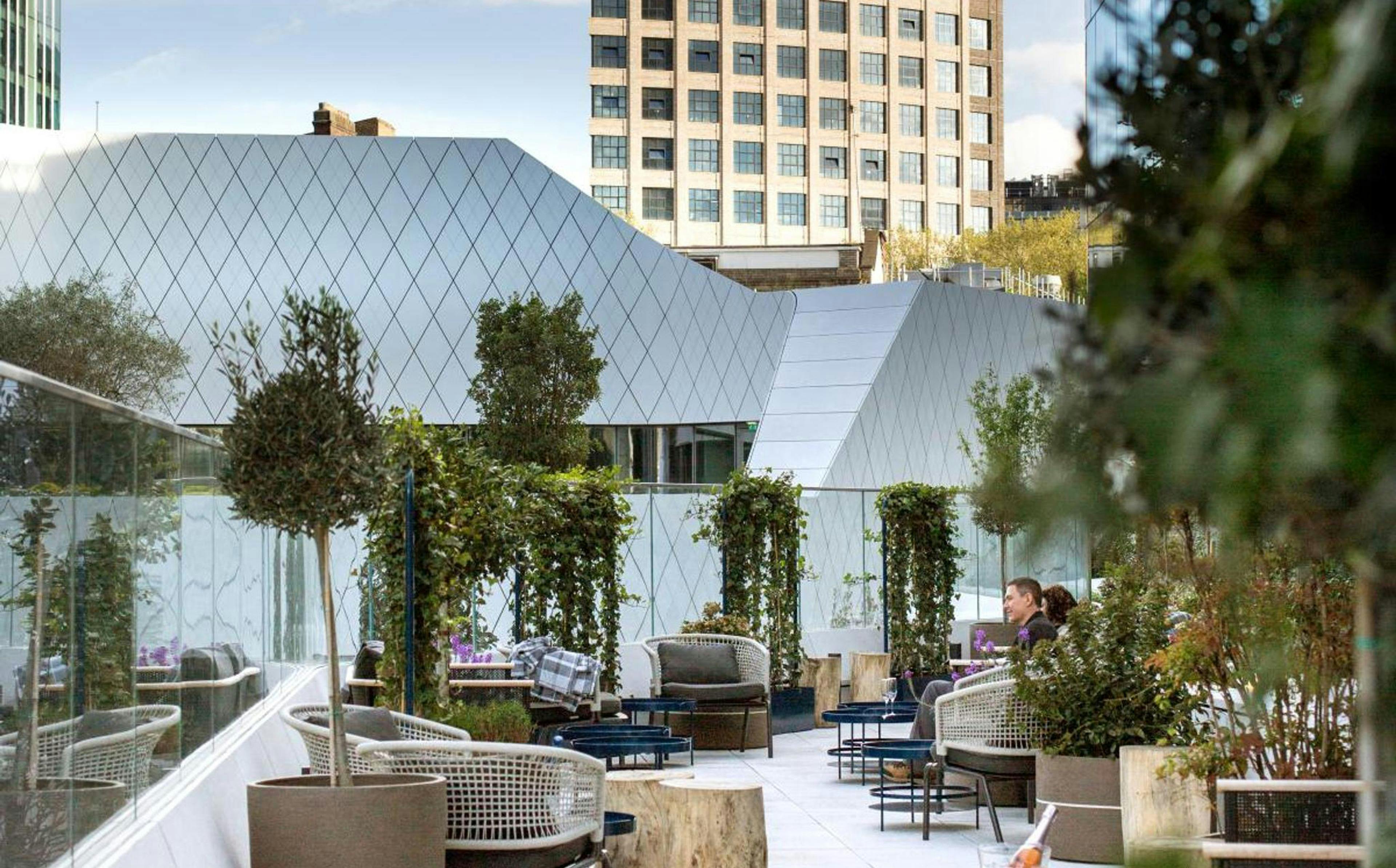 Stylish rooftop venue at Bankside Hotel, perfect for events and gatherings.