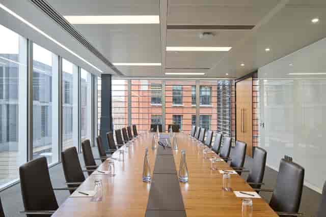 High-end London boardroom for executive meetings and professional corporate conferences.