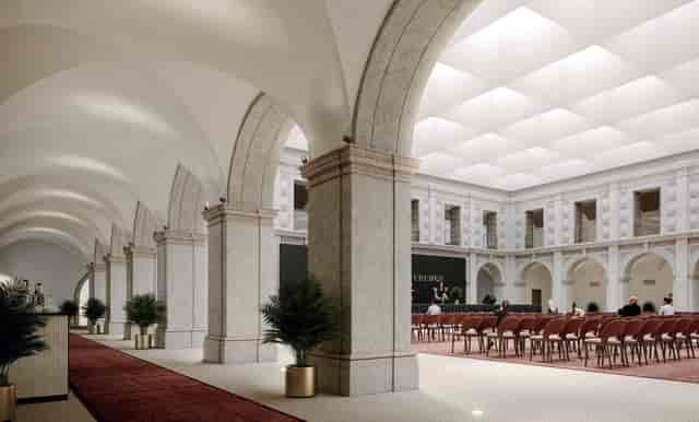 Elegant event space in Convento de Beato, ideal for conferences and formal gatherings.